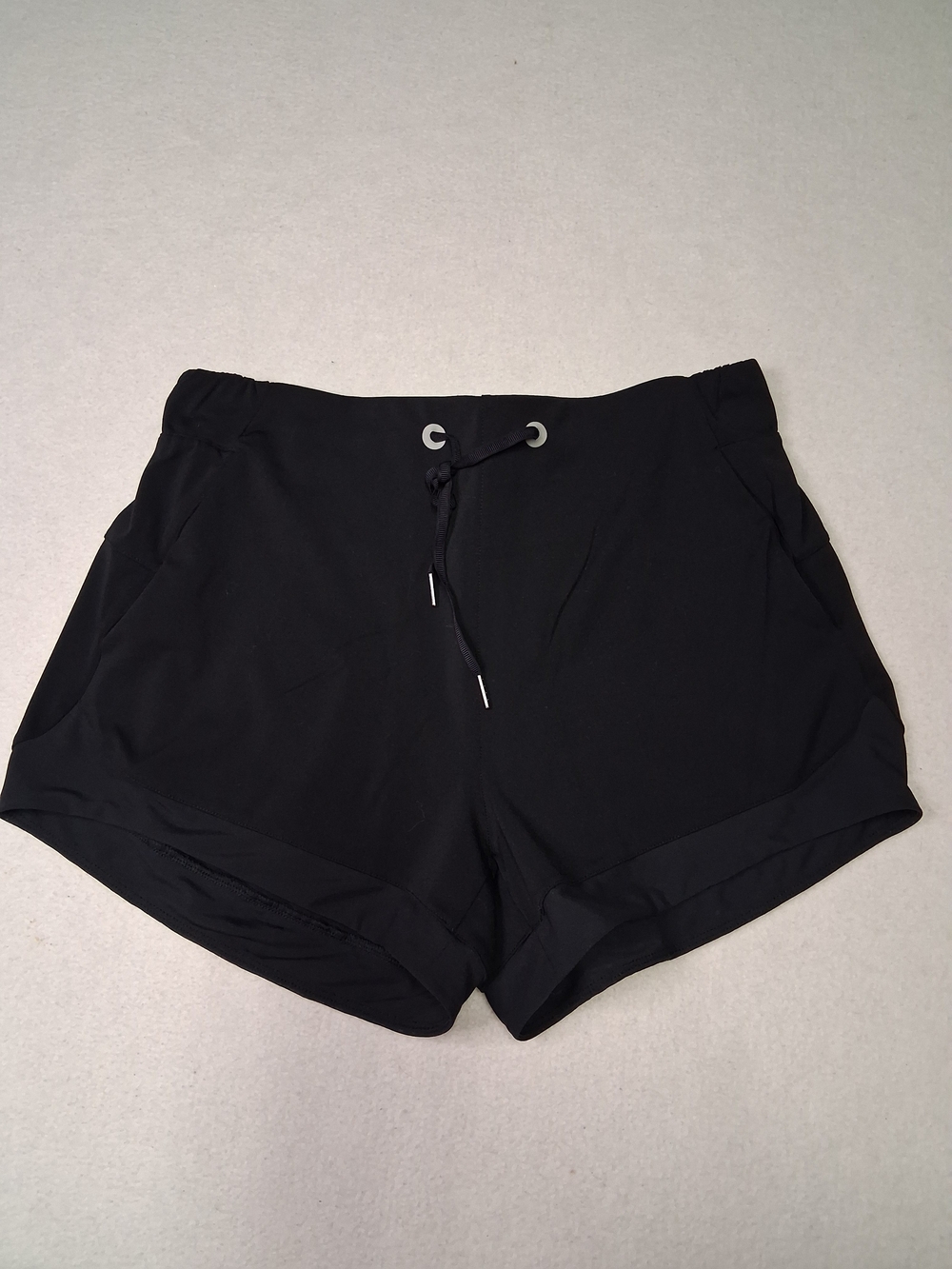 Women’s Black Athletic Drawstring Shorts